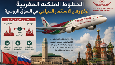 بمعدل رحلتين في اليوم..الخطوط الملكية المغربية ترفع رهان الاستثمار السياحي في السوق الروسية