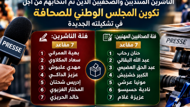تهنئة :  منبر "ديكوفري ماروك" يهنئ السيدات والسادة الناشرين المنتدبين والصحفيين الذين تم انتخابهم من اجل تكوين المجلس الوطني للصحافة في تشكيلته الجديدة